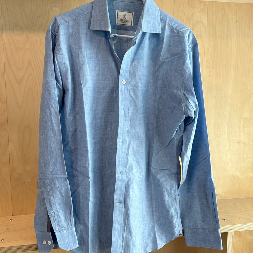 Todd Snyder Blue Dress Shirt - size 16 34/35